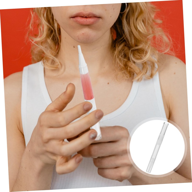 SAFIGLE 4Pcs Reusable Nail Oil Pens Empty Essential Oil Tubes