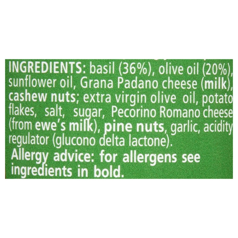 Filippo Berio Pesto, Classic Basil, 6.7 Ounce Glass Jar, Pack