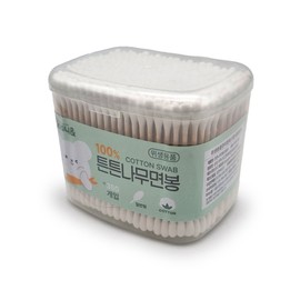 Hanareum Living One-Touch Square Cotton Swabs 350 Count