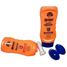 Hidden Orange Sunscreen Flask By Smuggle Mug | Dispenses Sunblock | Disguised Container for Liquor | Secret Bottle to Hide Booze | Cruise Travel Containers | Flasks For Smuggling Beverages