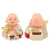 Topyond Solar-Powered Laughing Buddha Ornament - Automatic Nodding and Smiling