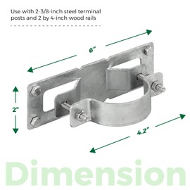 24 Pack Fence Brackets, Black Fence Frame, They use to Attach a Wooden Fence to a Chain Link, Anyone Wants to Convert Their Wooden Poles to Metal Poles (Silver)