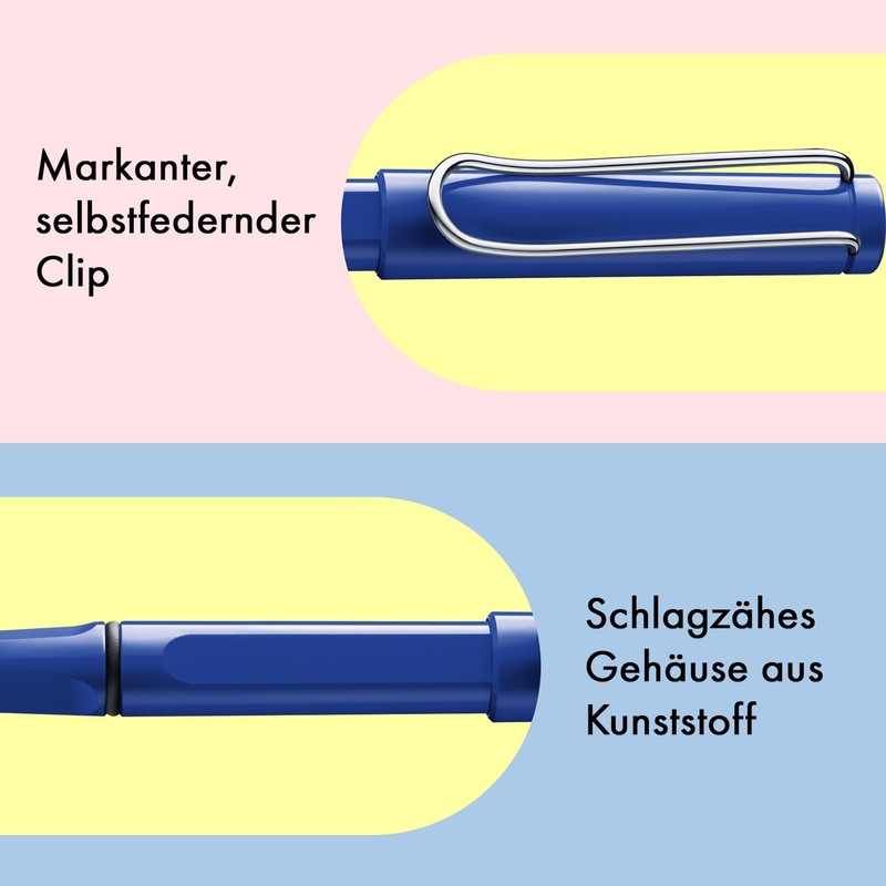 Lamy Lamy safari blue Tintenroller – zeitlos klassicher Stift mit