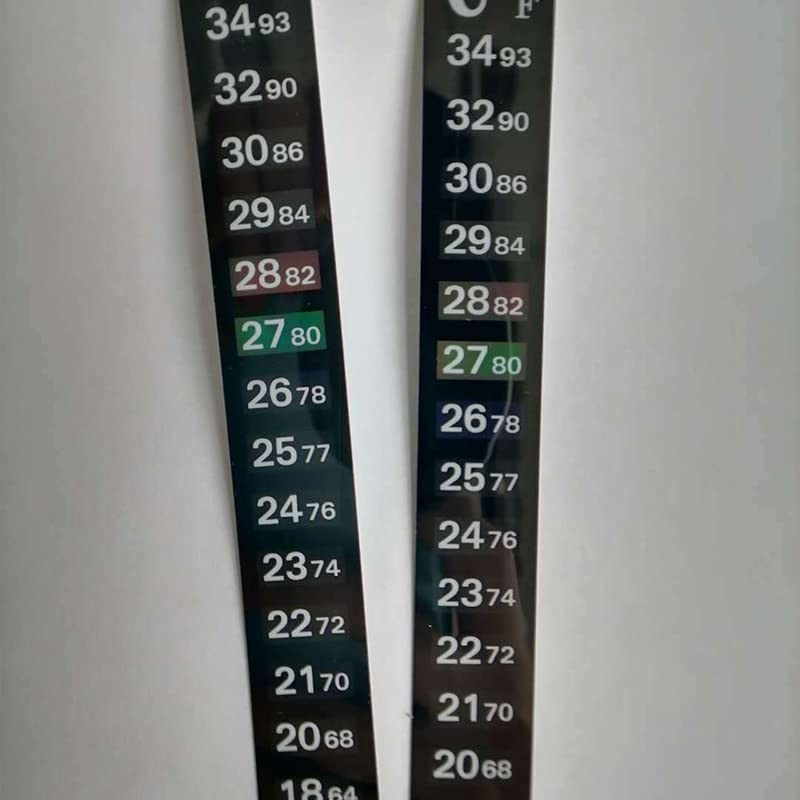 Upto 1x Aquarium Thermometer Fish Tank Sticker Temperature Strip Dual