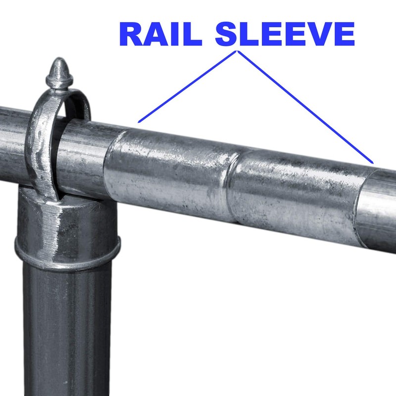 Jake Sales Chain Link Fence TOP RAIL SLEEVE: 1-7/8" X