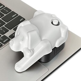 Laptop Touchpad Jiggler - Doesn't Work on DeII - Keeps Active Laptop Trackpads - Undetectable - Cordless Mouse Jiggler - Mechanical Mouse Mover - 6 Months on AA Battery - ON/Off Switch (Gray Dog)