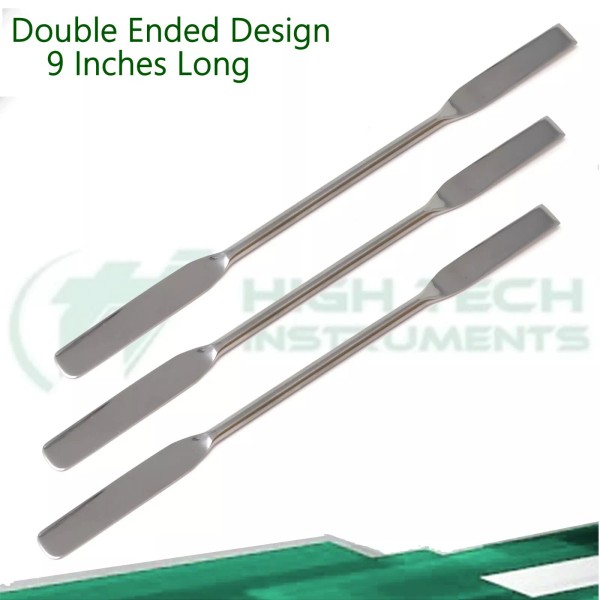 HTI Brand Micro Lab Sampling Spoon Double Head Stainless Steel