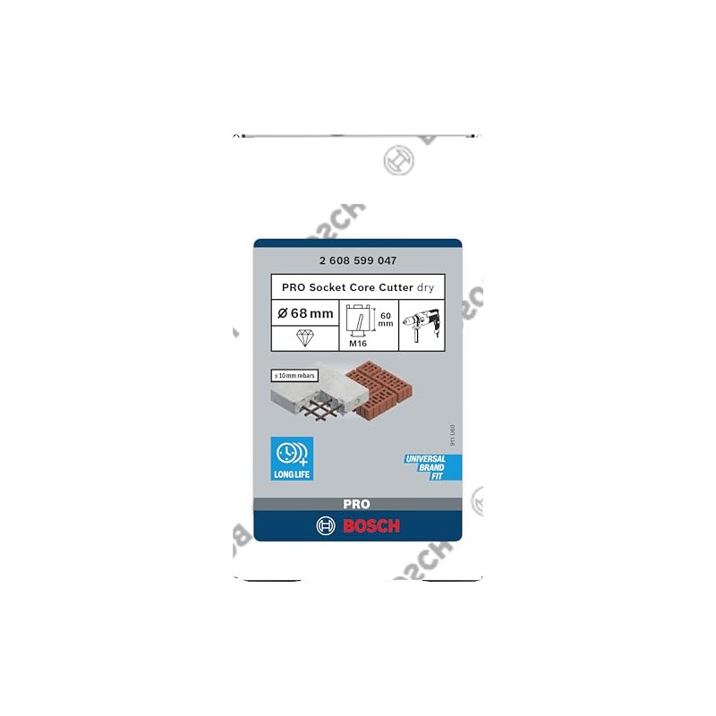 Bosch 1 x Pro Multi Material Diamond Dry Drill Bits