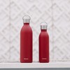 Qwetch - Water Bottle 600 ml Stainless Steel Garnet Active