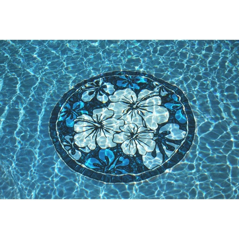 Skip's Garage Custom Monogram Pool Mat #2 - Mosaic Pool