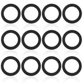 Tinoaly 12pcs No.2 Fuel Cap Seals for Coleman 220 Lanterns, Black Fluorine Rubber Lanterns and Stoves Fuel Cap Replacement