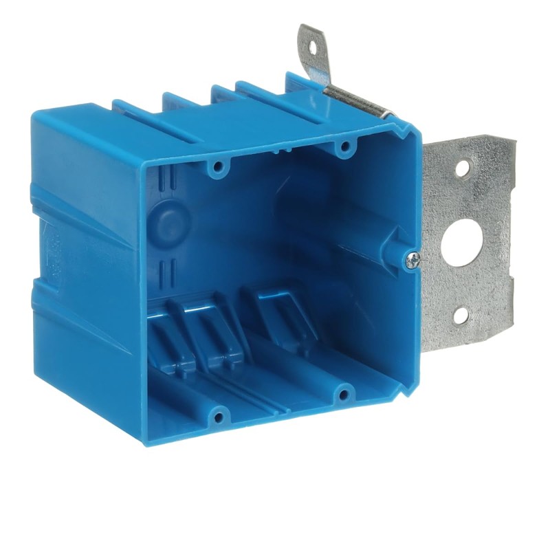 Carlon B234ADJ Outlet Box, New Work, 2 Gang, 3-5/8-Inch Length