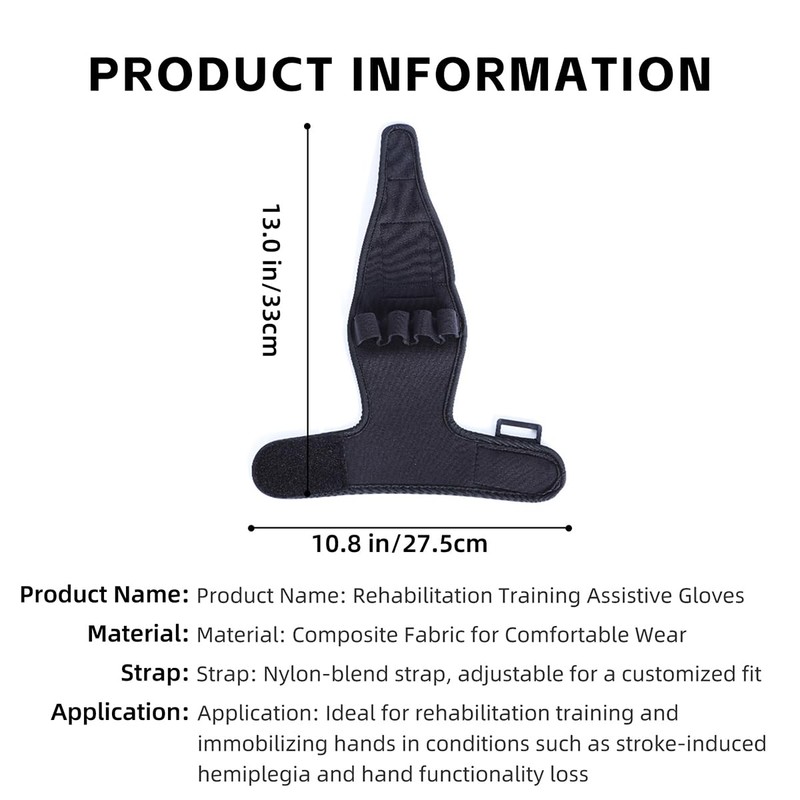 CRAZY ROSA Hand Wrist Brace Finger Splint Anti-Spasticity Rehabilitation Gloves