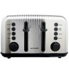 BUYDEEM 4-Slice Toaster, Retro Stainless Steel, Extra Wide Slots  Bagel