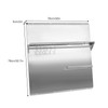 Stainless Backsplash Behind Stove With Shelf, 30 x 30.7 Inch