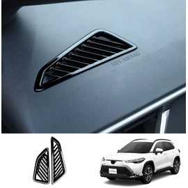 MEKOMEKO CRS-YBCFB New Toyota Corolla Cross Exclusive Air Conditioner Vent Cover Air Conditioner Duct Deformer Bezel Cover Interior Panel Interior Parts Custom Dress Up ABS Resin 2 PCS New Corolla
