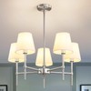 RUIYEY Dining Room Chandeliers Light - 5-Light Brushed Nickel Modern