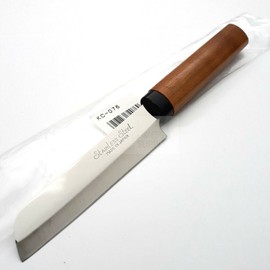 Kanetsune Kama-gata Kitchen Knife 3.38" 420J2 Stainless Steel Blade Wood Handle