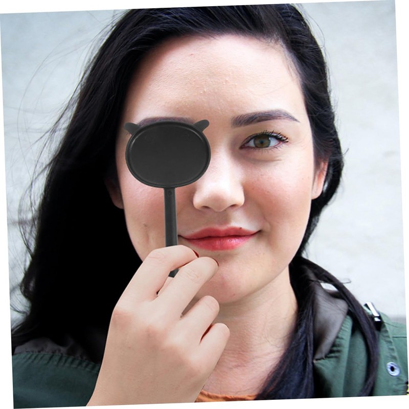 Ipetboom 2sets Handheld Eye Occluder for Test Durable Plastic Eye