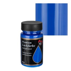 Ideen mit Herz Premium Paint | High Gloss | 90 ml | Ideal for Wood, Styrofoam, Plastic, Glass, Ceramic (Blue)