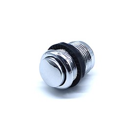 Arcity 5 Pcs 24mm Arcade Push Buttons Round Chrome Plated Silver Jamma MAME Video Game Parts Console Machine DIY New