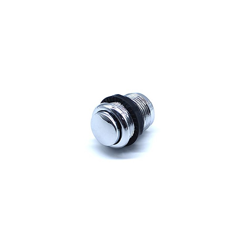 Arcity 5 Pcs 24mm Arcade Push Buttons Round Chrome Plated