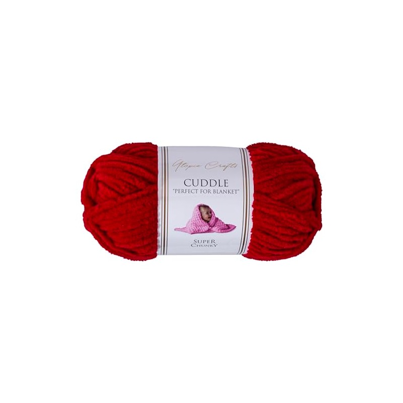 Utopia Crafts Cuddle Super Chunky Chenille Soft Yarn for Knitting