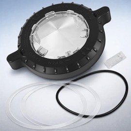 17307-0111S Trap Cover Assembly Compatible with Sta-Rite Max-E-Pro, IntelliPro VS 3050, Dyna-Pro Inground Pool & Spa Pumps – Transparent Pump Lid with O-Ring, Reinforced Plastic, Leak-Free