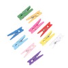 iplusmile 30pcs Mini Wooden Photo Clips Multi-Function Natural Clothespins for