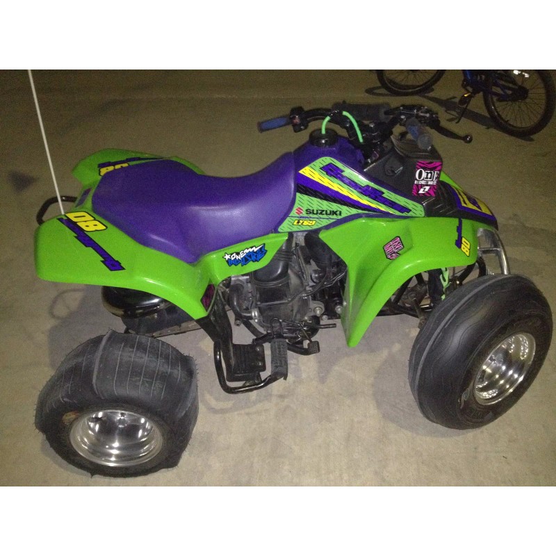 Factory EFX White/Blue LT80 Quadracer Graphics Lt 80 Decals Stickers