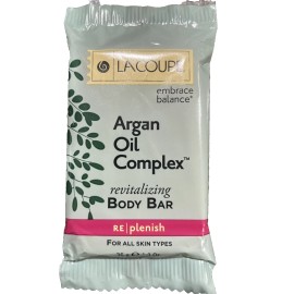 Lacoupe Lot of 20 LaCoupe Argan Oil Complex Body Bar Soap 1.3oz Hotel Travel Size