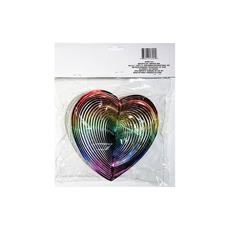 Wind Twister Garden Decoration: Rainbow Heart
