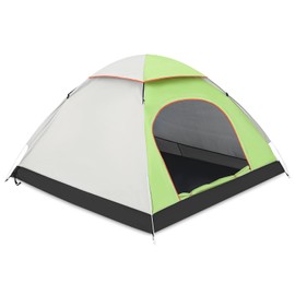 MoNiBloom Camping Tent for 1-2 Person Waterproof Windproof Portable Lightweight Camping Dome Outdoor Tent with Carrying Bag for Backpacking Hiking or Beach, Easy Set up, Neon Green