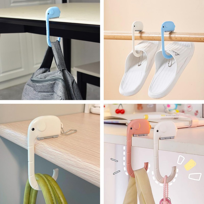 Getrays 3 Pcs Elephant Bag Hanger, Cute Purse Hook for
