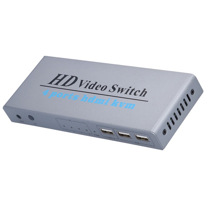 KVM Switch 4 Input 1 Output 4 Port HighDefinition Multimedia