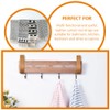 CLISPEED 4 Pcs Style Stand Curtain Rods Curtain Rods Hooks