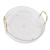 Round Storage Tray 360 Degree Rotating Waterproof Clear Desktop Organizer
