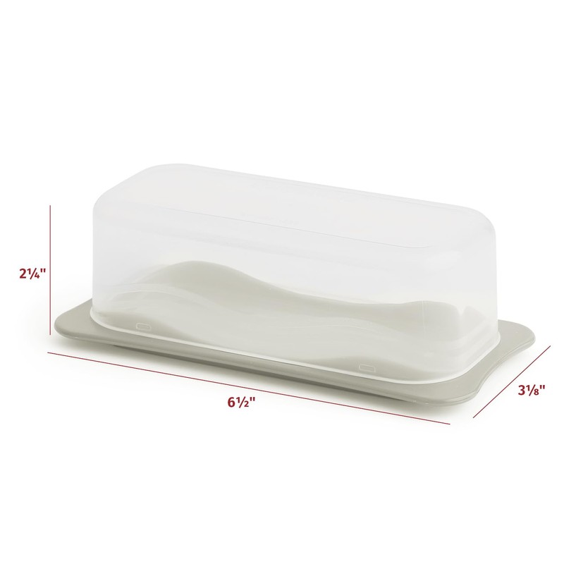 Signoraware Butter Dish with Lid -Butter Keeper Container with Clear