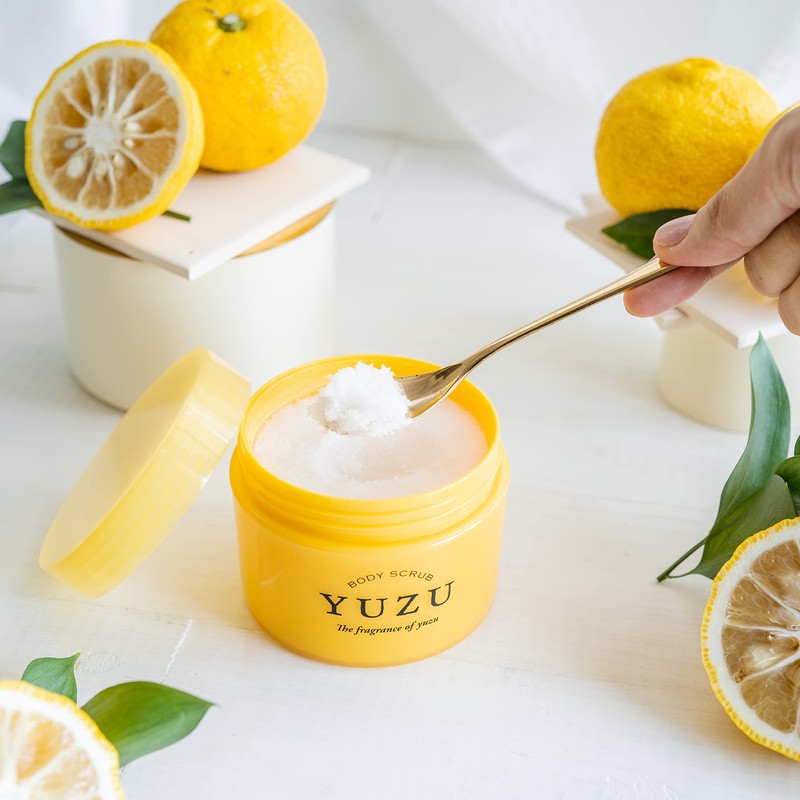 Daily Aroma Japan Yuzu 61018 Body Massage Scrub, 10.6 oz