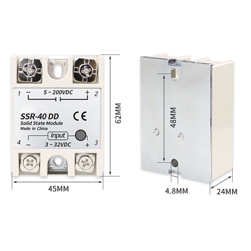 Solid State Relay Pure Red Copper Intelligent Chip Stable Performance