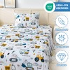Twin Bed Sheets Set for Boys, 3-Piece Bed Sheet Set