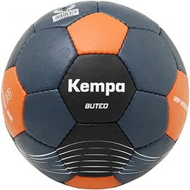 Kempa Buteo Handball Play Ball and Training Ball - Optimal Grip and Suitable for Playing with Resin - Ball for Children and Adults, 3, Petrol/Orange