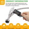 4ft Premium Stainless Steel Washing Machine Hoses Burst Proof 2