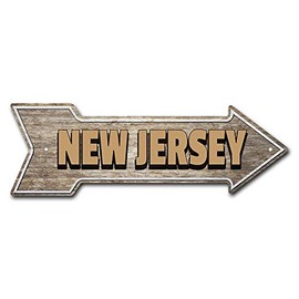 MightySkins Peel and Stick Art Removable New Jersey Decal Decor 24" Directional Sticker Vinyl Wall Decals