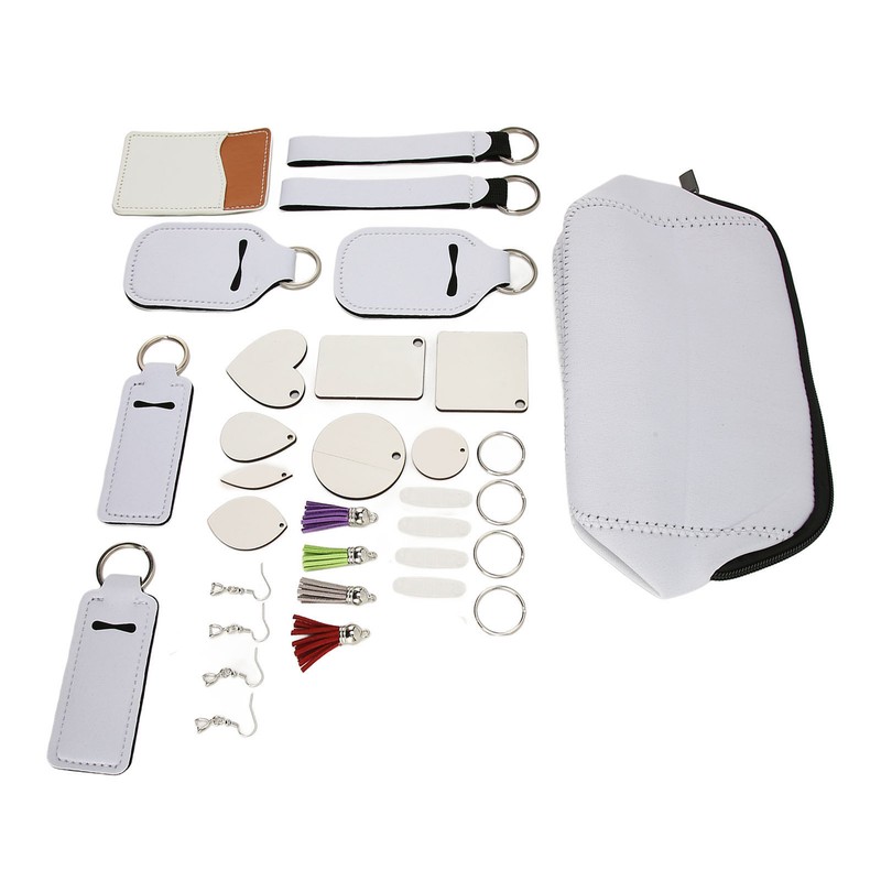 32 Pcs Sublimation Blanks Products Double Sided DIY Sublimation Heat