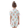 JiAmy Girls Pyjamas 2 Piece Set Fruit Print Short Sleeve