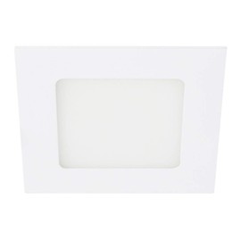 Tecnolite Lámpara LED Empotrado, Lámpara LED Empotrable Cuadrada, 6 W, Color Blanco, Luz Cálida 3 000 k, Downlight