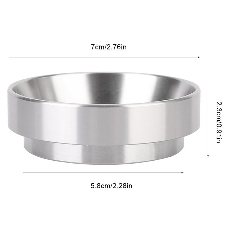 Haosie 58mm Dosing Funnel, Aluminum Alloy Magnetic Coffee Dosing Ring,
