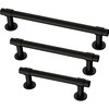 Franklin Brass Francisco Cabinet Pull, Matte Black, 5-1/16 in (128mm)