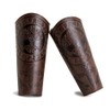 HOEACXY Leather Bracers for Men Viking Embossed Tree Bracers Medieval
